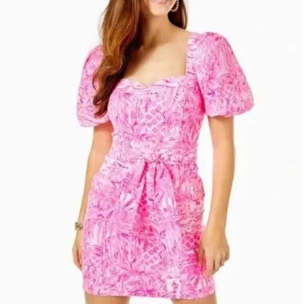 LILLY PULITZER Merian Ouff Dress Size M NWT Retail $198 Tuckernuck - Picture 3 of 5
